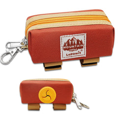 Lepawit porta bolsas de desechos para perro con cremallera, práctico en paseos.