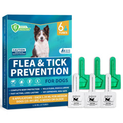Gotas Lerqua para pulgas y garrapatas en perros medianos, protección continua.