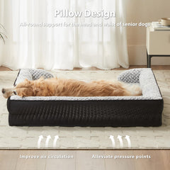 LEXTRO funda impermeable desmontable para cama ortopédica de perro y limpieza fácil.