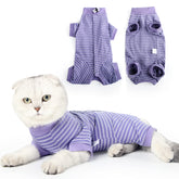 LIANZIMAU pijama de recuperación para gato con barrera protectora para heridas.