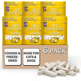 LIFE ESSENTIALS BY CAT-MAN-DOO bocaditos de pollo liofilizado para perros y gatos, snack proteico.