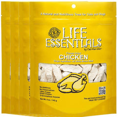 LIFE ESSENTIALS BY CAT-MAN-DOO: premios liofilizados de pollo, ideal para entrenamiento