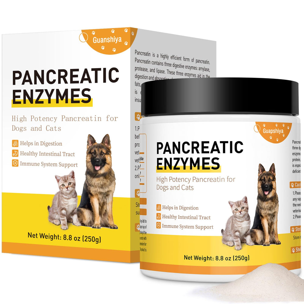 Liovsiso pancreatina para perros, frasco de polvo, apoya una digestión suave tras cada comida.