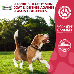 LIQUID-VET K9 Itch Allergy, etiqueta clara para decisiones rápidas