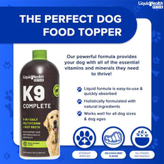 LIQUIDHEALTH K9 Complete articulaciones sanas para perros activos.