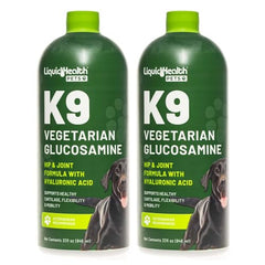 LIQUIDHEALTH K9 glucosamina en botella 2 pack para articulaciones sanas.