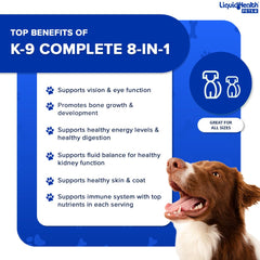 LIQUIDHEALTH K9 Complete: dispensador para dosis diarias.
