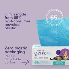 Empaque de cartón reciclable para Litter Genie sin plástico.