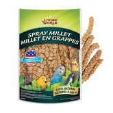 Living World mijo-ramitas-para-pájaros: snack natural para entretenimiento diario.