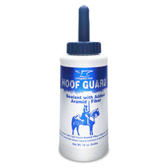 LivingstonTech Hoof Guard Sealant en botella facilita el cuidado de cascos.