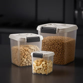 LivLab Mker Contenedor pienso perro 20 lb con tres secciones para diferentes alimentos
