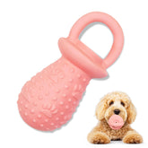 LLSPET Juguete de chupete de látex, rosa, ideal para morder y juego seguro.