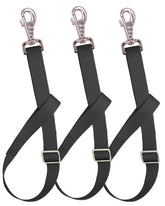 Loaged cinta nylon ajustable de 30 pulgadas con gancho níquel, ideal para uso exterior.