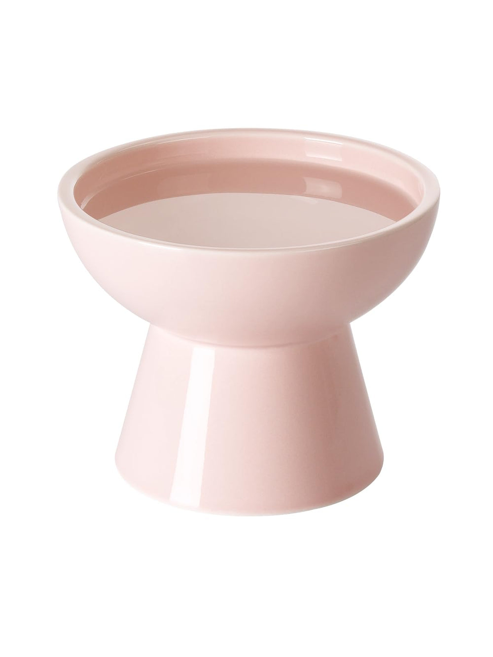 LoeJan tazón de agua elevado rosa para gatos, evita salpicaduras y facilita beber