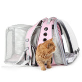 LOLLIMEOW mochila expandible con ventana burbuja para observar con seguridad