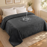 LOOBANI manta impermeable doble cara en franela para cama y sofá, protección suave