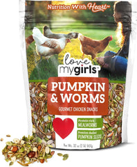 Love My Girls Snacks: bolsa 2lb frente, ideal para picoteo diario de gallinas