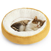 Love's cabin cama redonda donut 20 pulgadas para mascotas, descanso cómodo