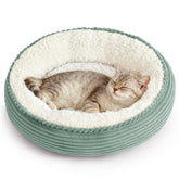 Love's cabin cama redonda donut para gatos: refugio suave y seguro