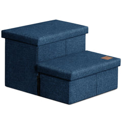 Love's cabin escalones para perros plegables con almacenamiento, ideal para camas altas