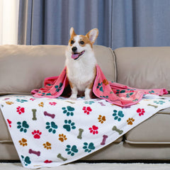 Luciphia couverture peluche douce petite taille 23x16, idéale chien et chat.