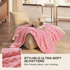 Luciphia manta fleece 300GSM, uso diario en sofá, protección y calor