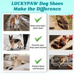 LUCKYPAW zapatillas con suela antideslizante para superficies interiores y exteriores.