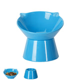 LuckyPots plato gato elevado 15 grados facilita comer y reduce esfuerzo en cuello