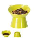 LuckyPots tazones elevados para gatos, ángulo de 15 grados facilita el acceso a la comida.