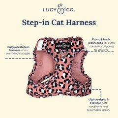 Lucy & Co. arnés ligero y transpirable, ideal para días activos.