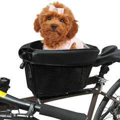 Cesta LUKHMELF para perro en bici con ajuste de seguridad.