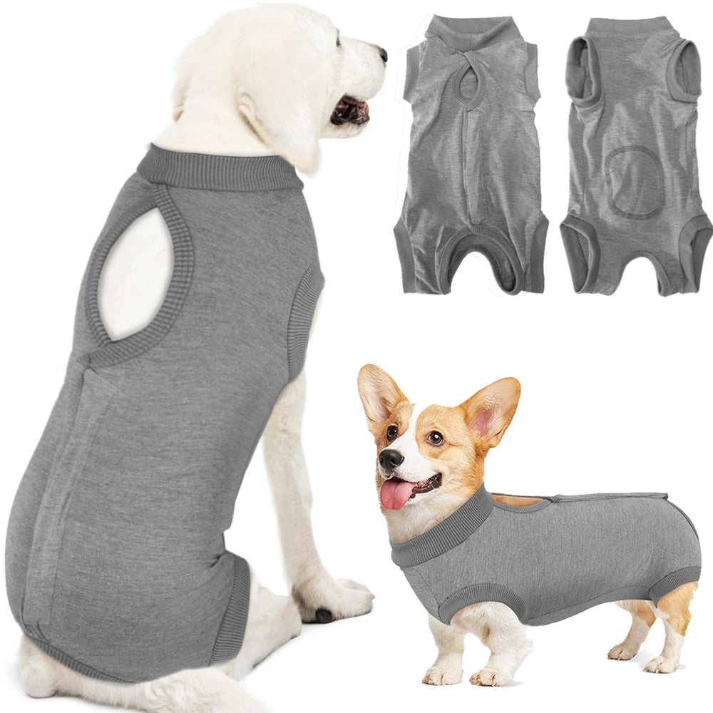 Lukovee Recovery Suit para perros: ajuste seguro para recuperación cómoda.