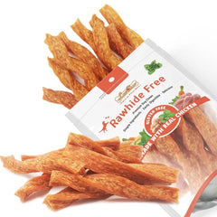LuvChew sticks torsadés au poulet, emballage prêt à offrir pour chien