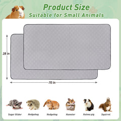 LWYMX paquete doble de almohadillas para cobayas, práctico para cambios rápidos.