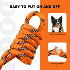 Lynxking cuerda trenzada resistente para perros activos y entrenamientos.