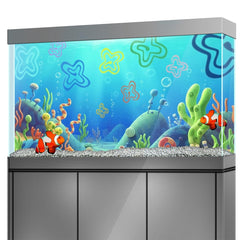 LYYAB decoración acuario autoadhesiva con adherencia fuerte y retirada limpia.