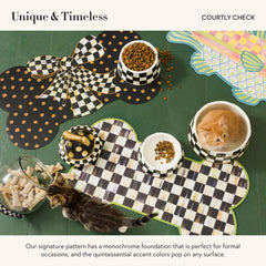 MACKENZIE-CHILDS accesorio para el hogar, tazón con diseño Courtly Check decorativo.