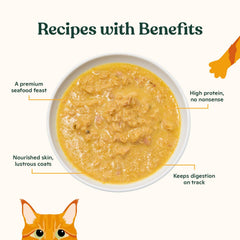 made by nacho pollo criado sin jaula en copos; sabor rico y nutrición para felinos