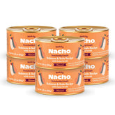 Made by Nacho paté de salmón y lenguado 3oz; presentación en lata para gatos.