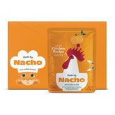 Made by Nacho trozos de pollo criado sin jaula en salsa, ideal para gatos activos.