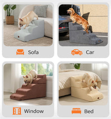 Made4Pets escaleras para perro, cama alta, estable y antideslizante.