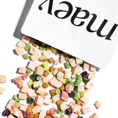Maev alimento para perros con frutas y verduras enteras