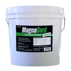 Magnagard Pellet frente del envase, soporte gástrico para caballos