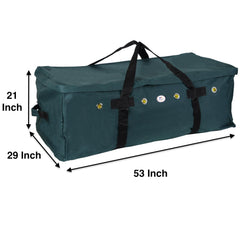 Majestic Ally bolsa de heno 1200D, vista lateral con cierre tres caras para fácil llenado.