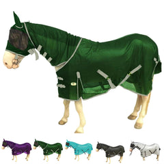Capucha y mascara de Majestic Ally para caballo protegiendo orejas y ojos