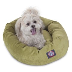 Majestic Pet cama donut 24pulgadas: refugio cómodo para siestas relajadas de tu mascota.