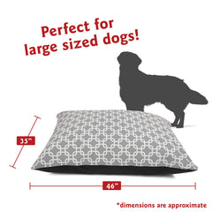 Interior de la cama Majestic Pet con relleno de alto loft suave.
