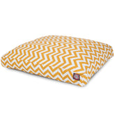 Cama Majestic Pet para perro rectangular con patrón en forma de V, comodidad superior.