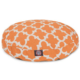 Cama redonda Majestic Pet Peach Trellis, uso interior y exterior para comodidad diaria