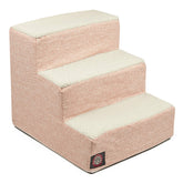 Majestic Pet escaleras para perros pequeños junto a la cama alta, acceso seguro y cómodo.